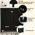 thumbnail image 5 of Bellemave 30" Bathroom Vanity with Single Sink, Wood Combo Cabinet Undermount Sink, Bathroom Storage Cabinet with 2 Doors and a Drawer, Soft Closing, Multifunctional Storage (Black), 5 of 11