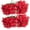 Red, variant on Jinswick 4 Pcs Artificial Poinsettia Bushes, Faux 7 Heads Silk Poinsettia Artificial Christmas Flower White Poinsettia Flower Bouquet for Home Decor, 33cm/13in