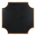 thumbnail image 5 of Kate and Laurel Hogan Scalloped Square Mirror, 24 x 24, Rustic Brown, Decorative Modern Farmhouse Wall Mirror for Display with Unique Shape and Large Size, 5 of 8