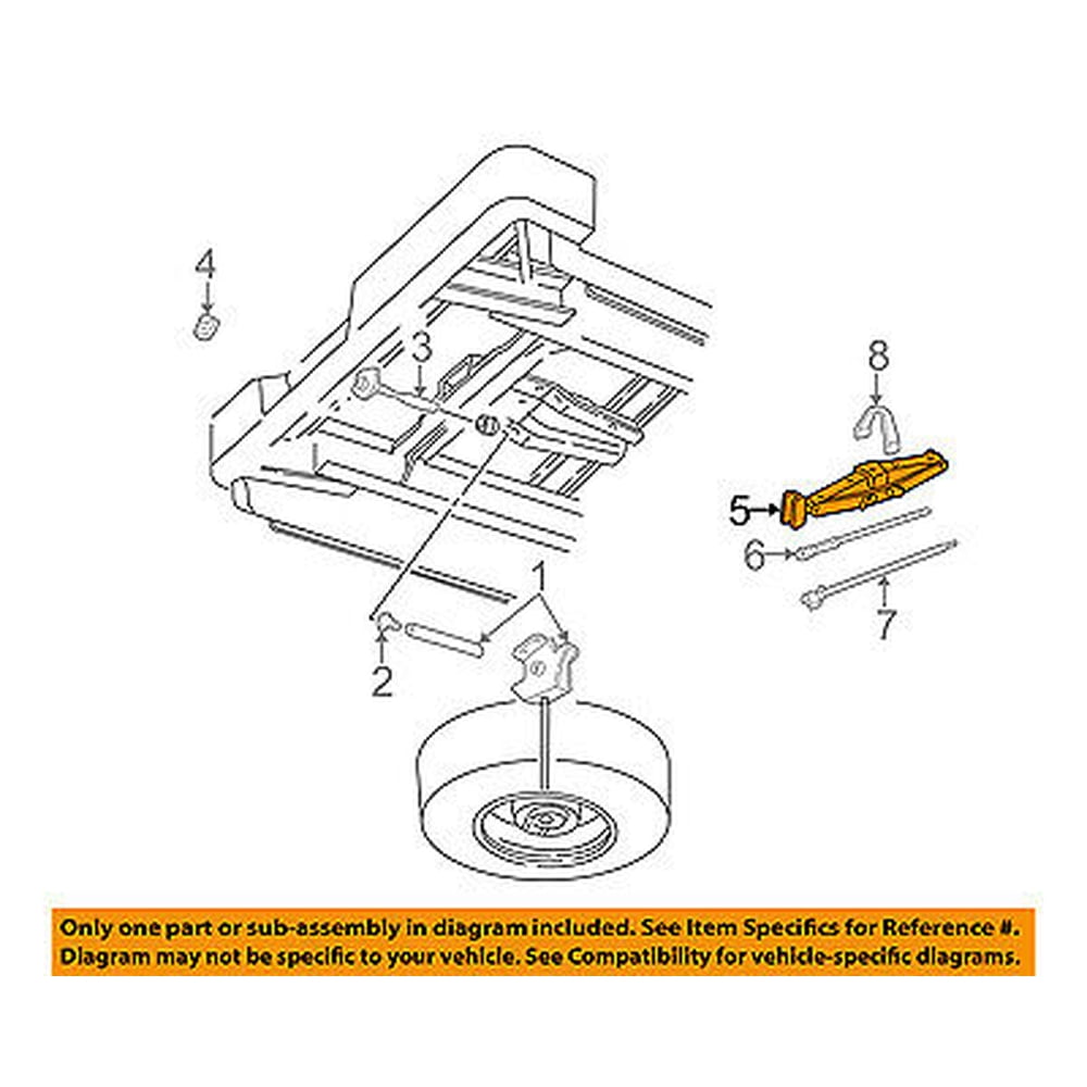 Dodge CHRYSLER OEM 9705 Dakota Spare Tire CarrierJack Assembly