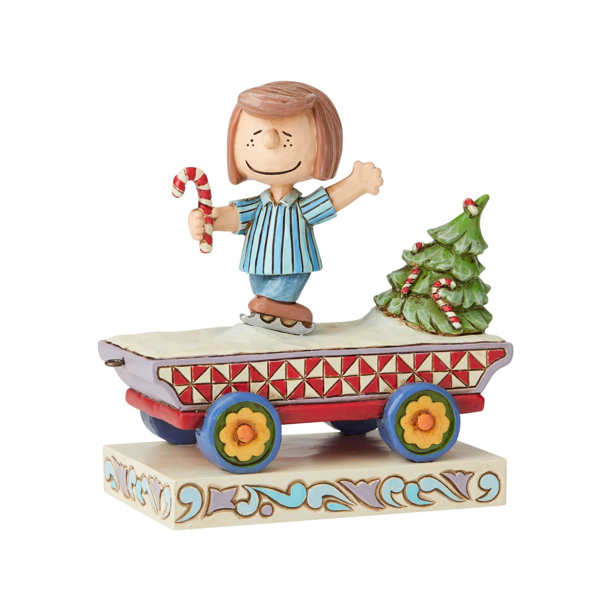jim shore peanuts train sally