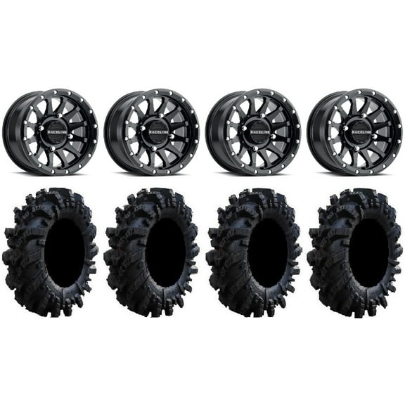 Raceline Trophy 14" Black Wheels 32" Intimidator Tires Polaris RZR XP 1000 / PRO XP / Ranger XP 900/1000