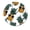 FFclock074, variant on ZXCXRQFa Silent Clocks Summer Pineapple Fruit Wall Clock Silent 10 Inch Battery Operated Non Ticking Round Decorative Wood Quiet Clocks for Bedroom Office School Home