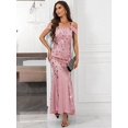 thumbnail image 5 of Pink Sequin Off-Shoulder Mermaid Evening Gown For Formal Party Prom, 5 of 6