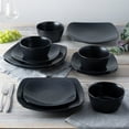 thumbnail image 7 of Noritake Colorscapes BoB Swirl (Black on Black) 12-Piece Square Dinnerware Set, Service for 4, 7 of 7
