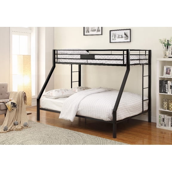Twin XL/Queen Size Metal Platform Bed Frame with Sandy Black Finish, No Box Spring Needed, for Bedroom