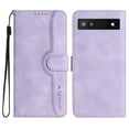 thumbnail image 2 of Wallet Case for Google Pixel 7A, with Card Slots [RFID Blocking],Durable Flip Folio Kickstand Magnetic Closure Leather Wallet Wrist Strap Women Men Case for Google Pixel 7A, Purple, 2 of 10