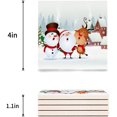 thumbnail image 3 of RYLABLUE Merry Christmas Set of 8 Coaster for Drinks, Absorbent Ceramic Stone Coasters Cup Mat with Cork Base for Home Kitchen Room Coffee Table Bar Decor, 3 of 4