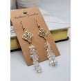 thumbnail image 2 of Handmade Clear Quartz Natural Drop Earrings , Crystal Earrings, 2 of 9