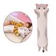 thumbnail image 1 of Juguete de Gato para Dormir, de Dibujos Relleno Encantador de de Felpa, Almohada La Abrazable para Gatos para Oficina, N , Gris 90cm Gris 90 cm CUTICAT Gato almohada juguetes de peluche, 1 of 8