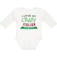 thumbnail image 3 of Inktastic Italian Family Heritage Boys or Girls Long Sleeve Baby Bodysuit, 3 of 5