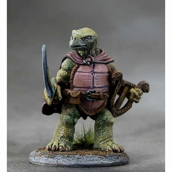 Tostoise Bard with Lyre and Sword Miniature Critter Kingdoms Dark Sword Miniatures