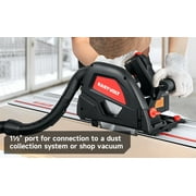 Eastvolt 9-Amp 6-1/2 Plunge Circular Track Saw, 0-45°Bevel Adjustment, 5500RPM Plunge Saw for Wood Cutting