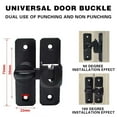 thumbnail image 6 of Eoozwa 90 Degree Right Angle Door Lock Buckle Safety Door Lock Bolt, Stainless Steel Door Latch for Wooden Fences, Doors, Windows, Safety Sliding Door Latch, 6 of 6