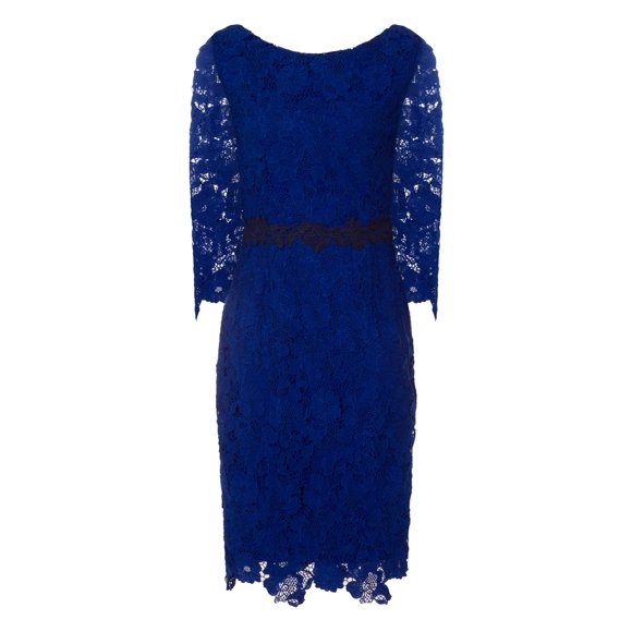 Poupées en Papier Robe Moulante en Dentelle Crochet Bleu pour Femmes