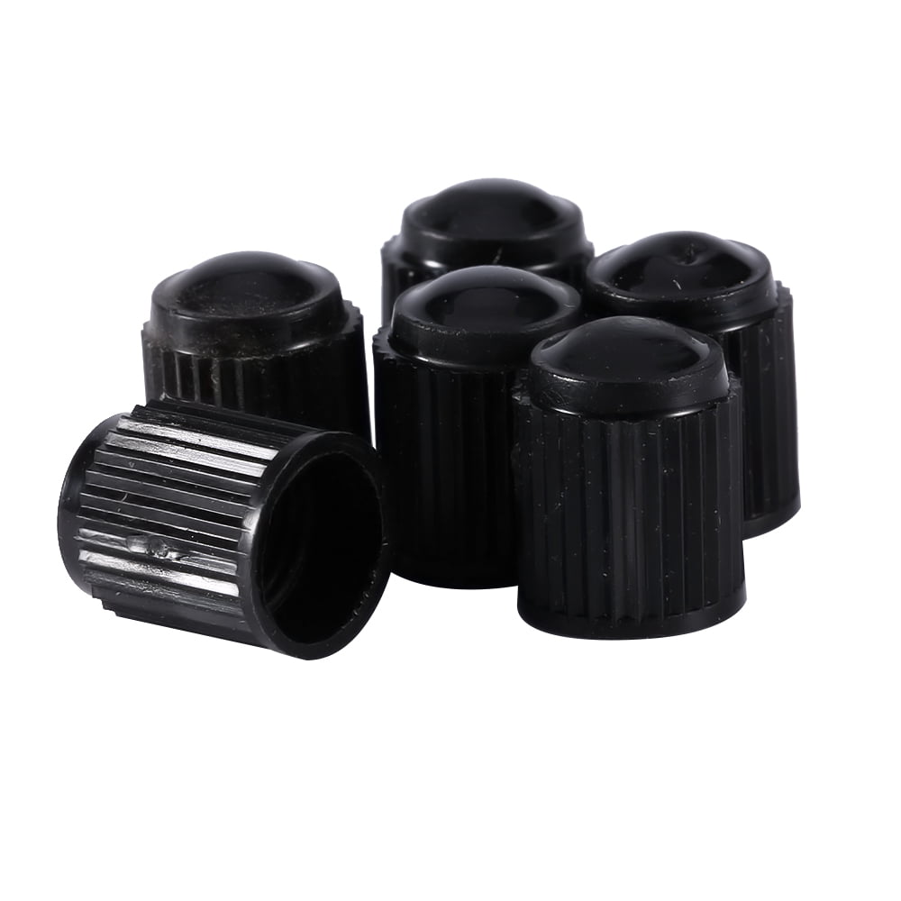 100Pcs/Lot Plastic Valve Stems Caps For Car Motorcycle Truck wheel Tire BLACK 