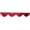 Dark red, variant on vlrwzc 300cm Wave Valance Drape Panel Wedding Party Stage Backdrop Curtain