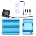 thumbnail image 1 of Disipador de calor de aleación de aluminio con mini ventilador y enfriador de aletas para NanoPi R2S, 1 of 13