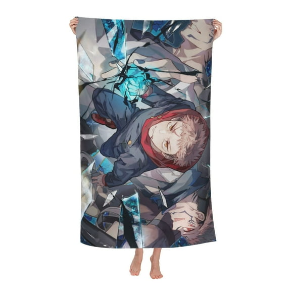 Jujutsu Kaisen Bath Towel, Soft Absorbent Beach Towels For Pool Travel Vacation Holiday Gift 32" X 52"