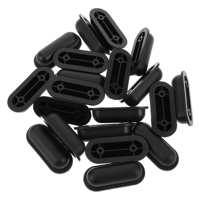 20 piezas de patas laterales para equipaje, soportes de maleta, reemplazo de patas, clavos antideslizantes, tacos para maletas de viaje, patas de soporte, proyecto de bricolaje, color negro
