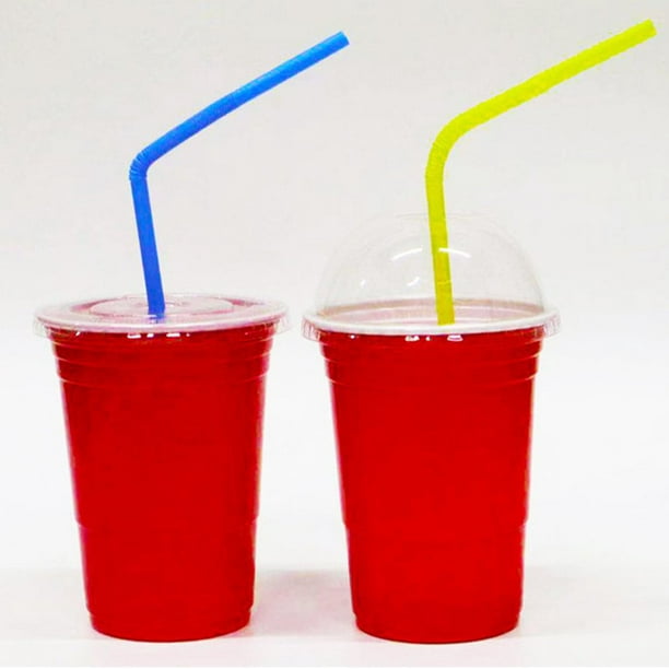50Pcs/Set 450Ml Red Disposable Plastic Cup Party Cup Bar Restaurant  Supplies Household Items for Home