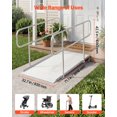 thumbnail image 6 of VEVOR Wheelchair Ramp with Handrails, 71.1 x 32.7 in, Heavy Duty Wide Aluminum Wheelchair Ramp with Adjustable Legs, 1000 lbs Capacity, Portable Threshold Ramps for Home Steps, Stairs, Doorways,Curbs, 6 of 9