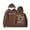 V69-Brown, variant on WhouRiu Boys Girls Letter Graphic Hoodie Kids Unisex Long Sleeve Hooded Pullover With Pockets Autumn Winter Cozy Everyday Sweatshirts,3-4 Years