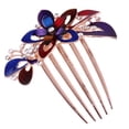 thumbnail image 3 of Peigne à Cheveux Fleur Mariée Coiffe Délicate Accessoires de Robe de Mariée Ornement de Cheveux pour Femme (Coloré), 3 of 8