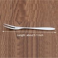 thumbnail image 3 of 10 Pieces Stainless Steel Fruit Fork Cocktail Fork Two Prongs Dessert Cake Forks Mussel Forks Tasting Forks 5.1 Inch for Fruit BBQ Party Gathering Supplies, 3 of 7