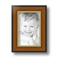 thumbnail image 2 of ArtToFrames 4" x 6" Honey with Gold Picture Frame, 4x6 inch Brown MDF Poster Frame (WOM-4446), 5 Pack, 2 of 7