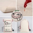 thumbnail image 4 of Saco de Papá Noel con patrón de stock personalizado, 100% algodón, saco de regalo de Navidad personalizado extragrande para Navidad, 4 of 4