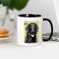thumbnail image 3 of CafePress - Flat Coated Retriever 9Y040D 040 Mug - 11 oz Ceramic Mug - Novelty Coffee Tea Cup, 3 of 4