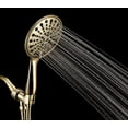 Couradric Handheld Shower Head, 6" Chrome Face 6 Spray Setting Shower