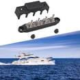 thumbnail image 1 of 12V 250A 4 Post Busbar Bus Bar Power Distribution Block W/ Cover 5/16" Black M8, 1 of 10