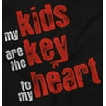 thumbnail image 2 of My Kids Are the Keys to My Heart Women Plus Size Long Sleeve Graphic Tee Brisco Brands 2X, 2 of 5