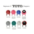 thumbnail image 5 of TOTO THU500S Toilet Flapper, Rubber, Red/Black, 3", 5 of 5