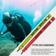 thumbnail image 2 of Eigraketly Boya de marcador de superficie, flotador inflable multipropósito de agua flotante de salchicha desalentada rápida con buzo de diseño Deportes acuáticos Amarillo fluorescente, 2 of 6