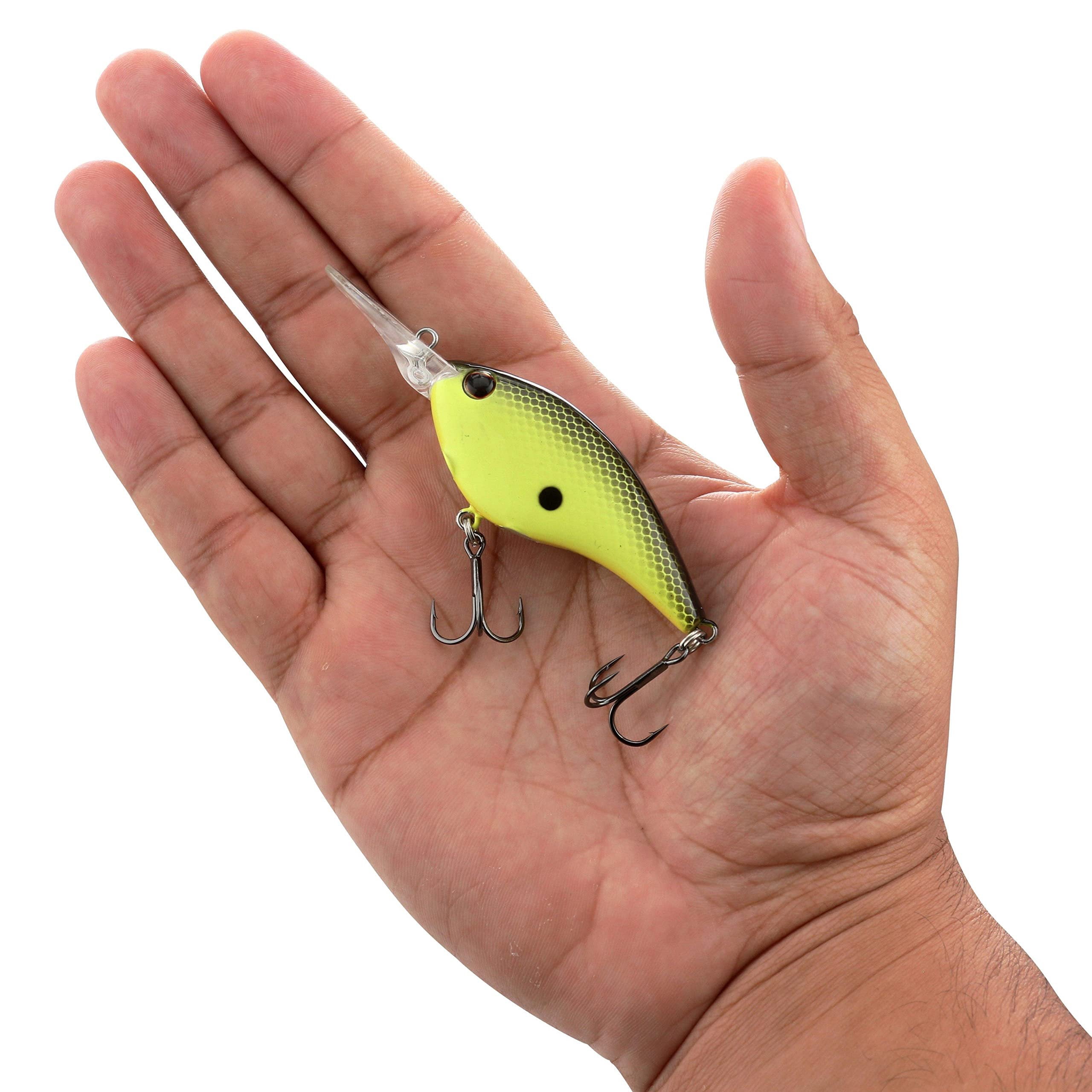 Berkley Clickin’ Frittside Fishing Lure, Black Chartreuse, 7 (3/7 oz)