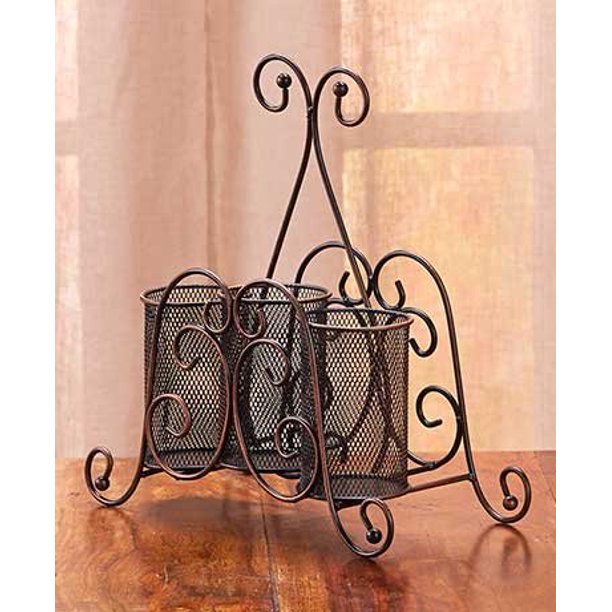 Set of 2 Buffet Caddies Flatware & Napkin Caddy