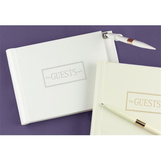 Hortense B. Hewitt 38930P White Small Guest Book With Pen