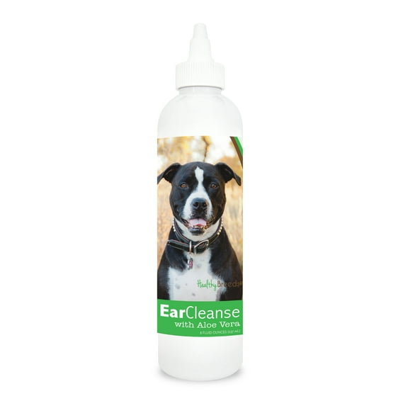 Healthy Breeds Pit Bull Ear Cleanse with Aloe Vera Cucumber Melon 8 oz