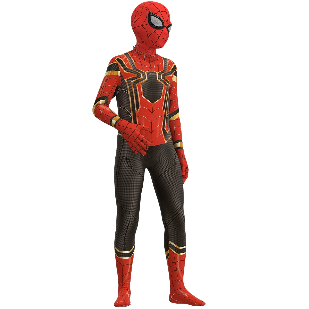 KEPZEAL Kids Superhero Cosplay Costume Zentai Halloween Jumpsuit for Child Boys Fancy Dress Suit
