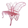 thumbnail image 6 of Hi-Line Gift Metal Butterfly Bench Metal Butterfly Pink, 6 of 9