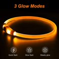 thumbnail image 2 of Light Up Dog Collars, Single-Color USB Rechargeable LED Dog Collar 1 Count, TPU Cuttable Size Glow Collar for Dogs, Dog Collar Light, Please Do Not Use Fast Charging, 2 of 6
