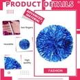 thumbnail image 3 of LINLIN 12 PCS Cheerleading Poms, Cheerleader Pompoms Hand Flowers,for Dancing, Cheerleading, Sports Parties Metallic Foil Pompoms, 3 of 7