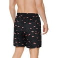 thumbnail image 3 of Zando Mens Swimming Trunks Quick Dry Compression Liner Swim Shorts Board Shorts Pink Shark L, 3 of 5