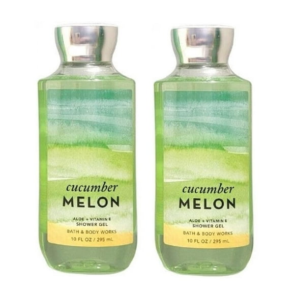 Set de regalo de gel de ducha Bath & Body Works, pepino y melón, 300 ml