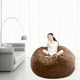 thumbnail image 5 of Sofá perezoso PV de felpa relajante y transpirable para suministros de muebles marrón, 5 of 9