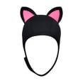 thumbnail image 1 of Capucha de buceo Strade Fareast Limited neopreno 3mm con orejas de gato negro rosa, 1 of 8