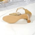 thumbnail image 6 of Xdegoge Womens Flat Sandals Braided Ankle Strap Summer Shoes Open Toe Buckle Closure Beach Casual Walking Everyday Slip On Footwear, 6 of 9